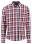 Fynch-Hatton Multicolor Fine Flanel Check Button-Down Overhemd Garnet Red-Blue