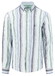 Fynch-Hatton Multicolor Linnen Stripe Overhemd Mint-Blue