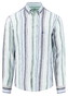 Fynch-Hatton Multicolor Linnen Stripe Overhemd Mint-Blue
