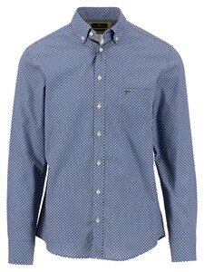 Fynch-Hatton Multicolor Minimal Pattern Shirt Cobalt