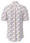 Fynch-Hatton Multicolor Slub Allover Fantasy Leaves Pattern Button-Down Overhemd Sunny Orange-Multi