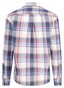 Fynch-Hatton Multicolor Washed Oxford Multi Check Overhemd Berry-Blue
