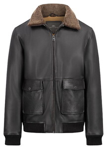 Fynch-Hatton Nappa Aviator Blouson Dark Brown