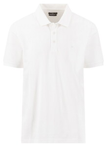 Fynch-Hatton New Solid Piqué 2-Ply Cotton Polo Wit