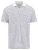 Fynch-Hatton No Buttons Slub Cotton Stripe Polo Wit