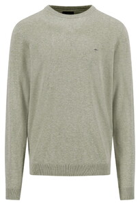 Fynch-Hatton O-Neck Air Cotton Trui Clay