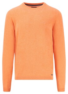 Fynch-Hatton O-Neck Air Cotton Trui Sunny Orange