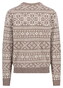Fynch-Hatton O-Neck Big Jacquard Trui Taupe