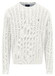 Fynch-Hatton O-Neck Cable Knit Trui New Off White