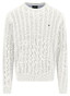 Fynch-Hatton O-Neck Cable Knit Trui New Off White