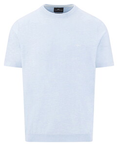 Fynch-Hatton O-Neck Cotton Linen T-Shirt New Breeze