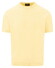 Fynch-Hatton O-Neck Cotton Linen T-Shirt Pale Yellow