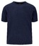 Fynch-Hatton O-Neck Cotton Linnen Short Sleeve Trui Navy
