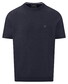 Fynch-Hatton O-Neck Cotton Linnen T-Shirt Navy