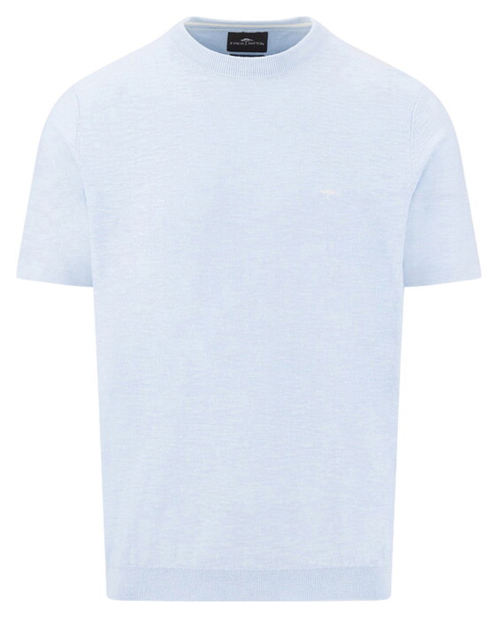 Fynch-Hatton O-Neck Cotton Linnen T-Shirt New Breeze