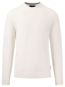 Fynch-Hatton O-Neck Cotton Pullover Off White