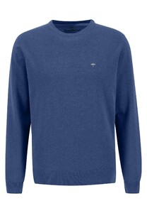 Fynch-Hatton O-Neck Cotton Pullover Wave