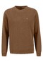 Fynch-Hatton O-Neck Cotton Trui Walnut Brown
