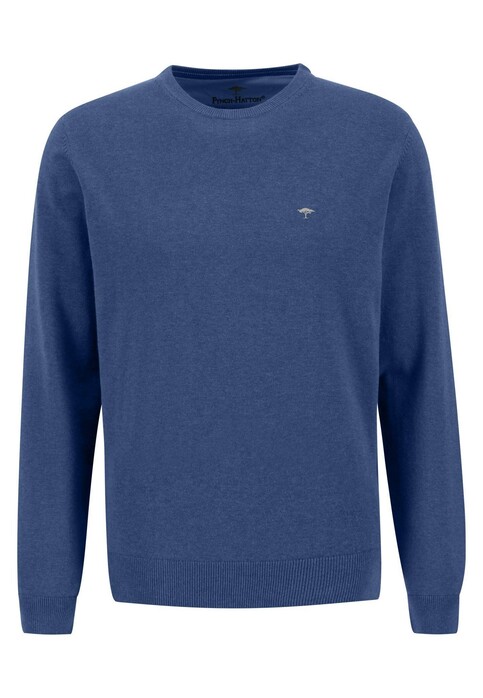 Fynch-Hatton O-Neck Cotton Trui Wave