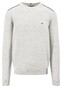 Fynch-Hatton O-Neck Cotton Wool Knit Trui Licht Grijs