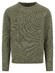 Fynch-Hatton O-Neck Donegal Knit Pullover Dark Ivy