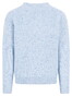 Fynch-Hatton O-Neck Donegal Knit Trui Crystal Blue