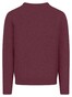 Fynch-Hatton O-Neck Donegal Knit Trui Deep Merlot