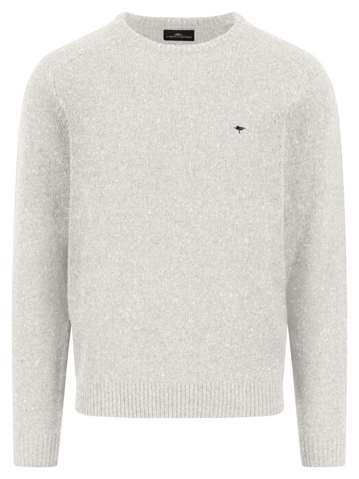 Fynch-Hatton O-Neck Donegal Knit Trui Winter White