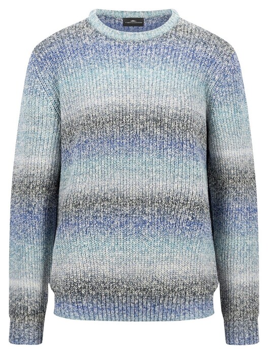 Fynch-Hatton O-Neck Effect Yarn Trui Navy