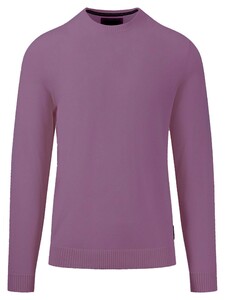 Fynch-Hatton O-Neck Fine Knit Trui Dusty Lavender
