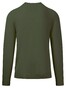 Fynch-Hatton O-Neck Fine Knit Trui Dusty Olive