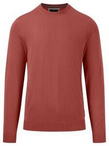 Fynch-Hatton O-Neck Fine Knit Trui Orient Red