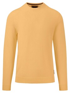 Fynch-Hatton O-Neck Fine Knit Trui Pineapple