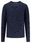 Fynch-Hatton O-Neck Fine Texture Trui Navy