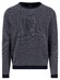 Fynch-Hatton O-Neck Jacquard Warm Winter Air Cotton Cashmere Trui Navy
