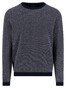 Fynch-Hatton O-Neck Jacquard Warm Winter Air Cotton Cashmere Trui Navy
