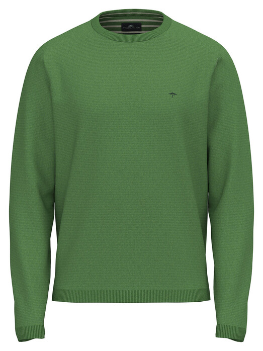 Fynch-Hatton O-Neck Light Air Cotton Trui Avocado