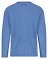 Fynch-Hatton O-Neck Long Sleeve Uni Color Cotton T-Shirt Crystal Blue