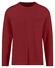Fynch-Hatton O-Neck Long Sleeve Uni Color Cotton T-Shirt Garnet Red