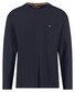 Fynch-Hatton O-Neck Long Sleeve Uni Color Cotton T-Shirt Navy