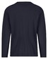 Fynch-Hatton O-Neck Long Sleeve Uni Color Cotton T-Shirt Navy
