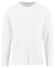 Fynch-Hatton O-Neck Long Sleeve Uni Color Cotton T-Shirt White
