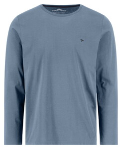 Fynch-Hatton O-Neck Longsleeve Cotton T-Shirt Air Blue
