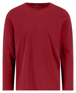 Fynch-Hatton O-Neck Longsleeve Cotton T-Shirt Brick