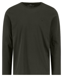 Fynch-Hatton O-Neck Longsleeve Cotton T-Shirt Cypress