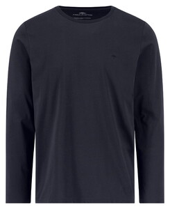 Fynch-Hatton O-Neck Longsleeve Cotton T-Shirt Navy