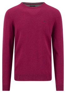 Fynch-Hatton O-Neck Merino Cashmere Pullover Grape