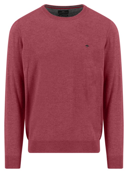 Fynch-Hatton O-Neck Merino Cashmere Trui Berry