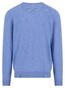 Fynch-Hatton O-Neck Merino Cashmere Trui Crystal Blue