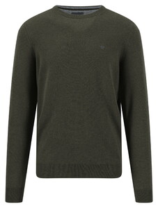 Fynch-Hatton O-Neck Merino Cashmere Trui Cypress